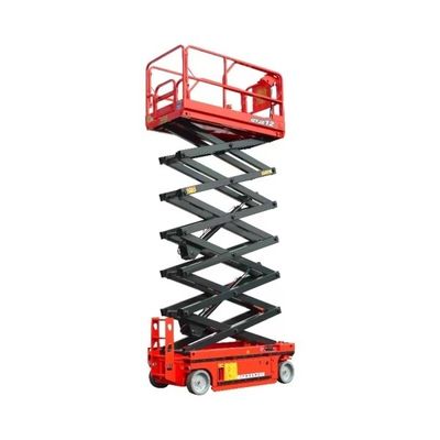 12M Height Electric Scissor Lift Machine OEM GTJZ12 Hydraulic Self Propelled Battery Powered