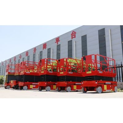 GTJZ08 Scissor Lift Equipment 8M Height High Performance With E Drive